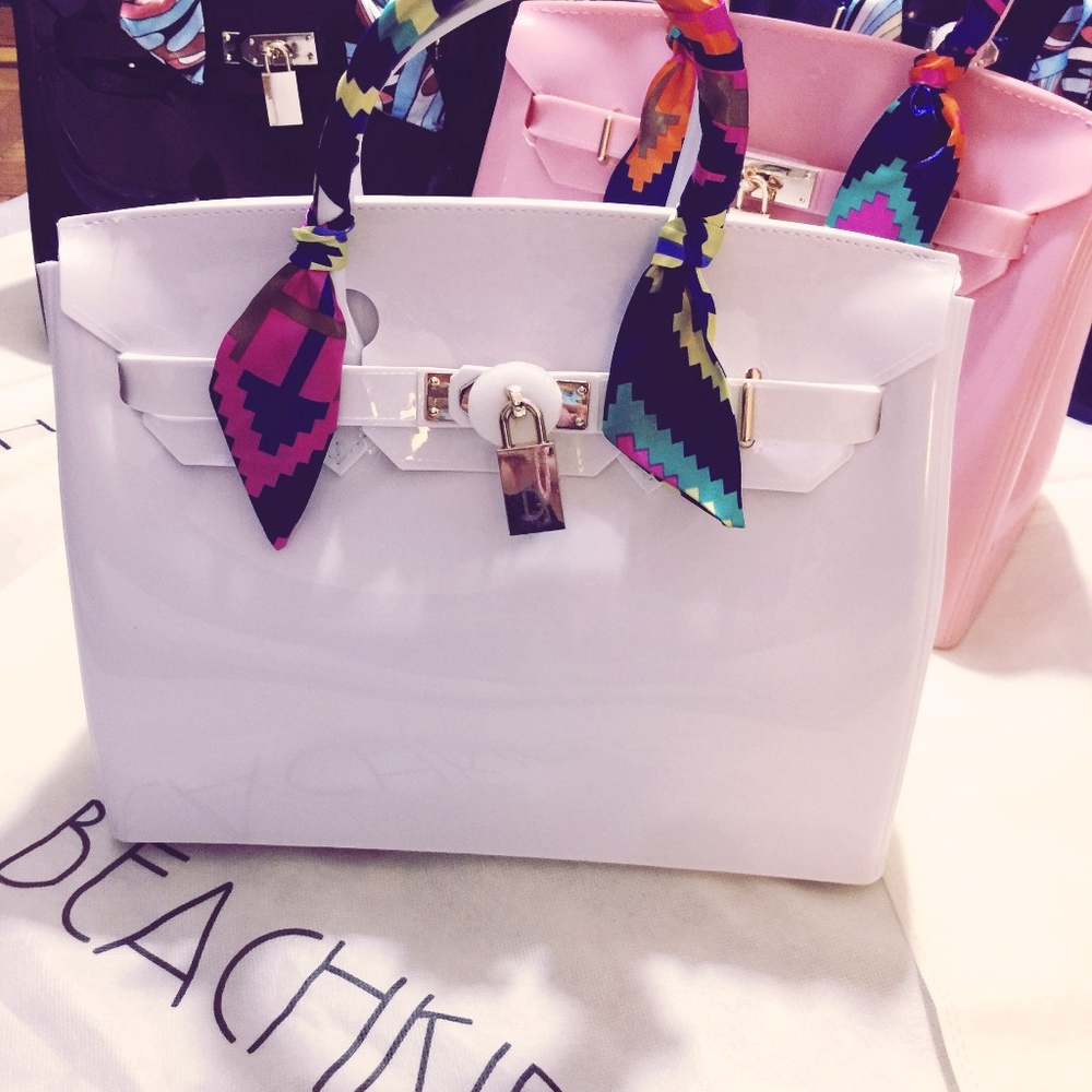 gorgeous beach bag waterproof jelly brand new